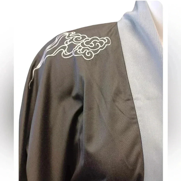 Hanfu Chinese Traditional  Black White Robe Kimono - Picture 5 of 12